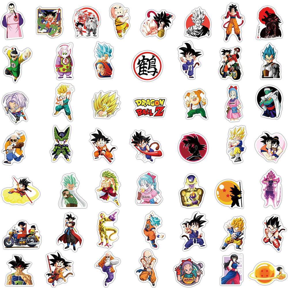 10/30/50pcs Japanese Cartoon Dragon Ball Stickers Son Goku Graffiti Sticker for Kid DIY Journal Computer Skateboard Cool Decal