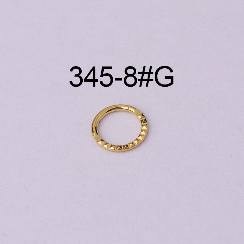 Versatile 316 Stainless Steel Triangle Pattern Closure Septum or Piercing Earrings