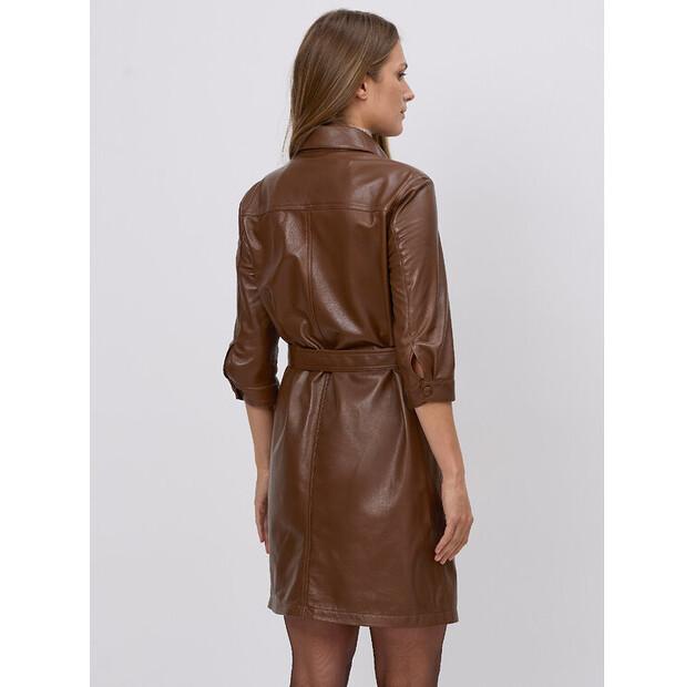 Платье FAN LEATHER