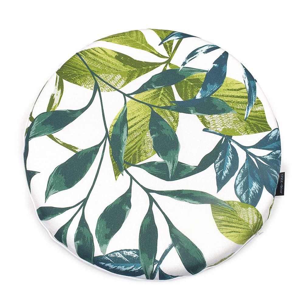 STYLE Decor Seat Cushion X Botanical Leaf Leaf Botanical Natural Stylish Zabuton Zabuton Car Cushion W3600800 (34cm 34cm)