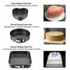 3pcs Carbon Steel Cake Mold Baking Tools Live Bottom Baking Pan Tool  Home Kitchen