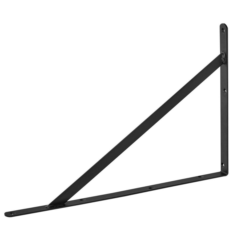 Shelf Bracket, 18 x 12 in 12 Pcs, Heavy Duty Floating Shelf Brackets, Brackets for Shelves, 3mm Thick Matte Black Triangle Shelf Bracket,Steel