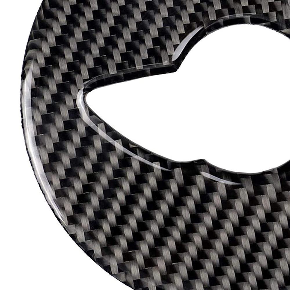 Carbon Fiber Car Steering Wheel Logo Cover Emblem Badge Sticker for Mini Cooper R55 R56 R Series Accessories