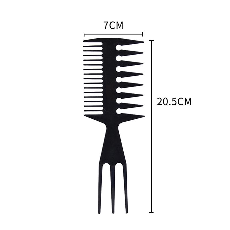 

Большие зубы, двухсторонние зубные расчески, парикмахерская, окрашивание волос, раскрашивающая щетка для стрижки, щетка для волос в форме рыбьей кости, мужская щетка для укладки волос, инструмент для укладки волос чёрный