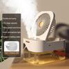 Přenosný mini osobní odpařovací chladič vzduchu se 3 rychlostmi LED světlem velkokapacitní nádržka na vodu osobní stolní klimatizační ventilátor