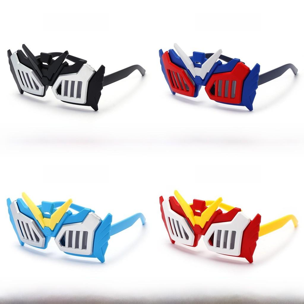 Kids Cartoon Mecha Warrior Sunglasses With Uv400 Protection And Fullframe Design For Travel And Events