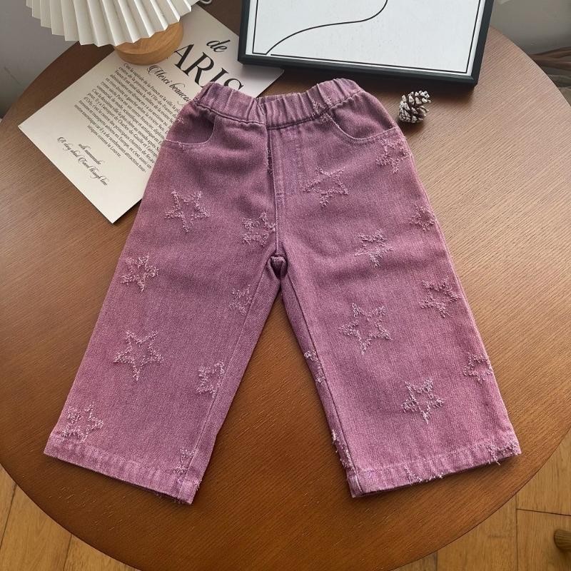 Modische Baby Mädchen Jungen Stern Jeans Kleinkind Kleinkind Kind Denim Hose Weite Hosen Frühling Herbst Freizeit Babykleidung