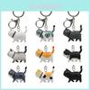 Katzen Schlüsselanhänger PVC Niedlicher Tieranhänger Für Geschenk Und Dekoration