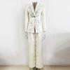2025 New European & American Celebrity Fashion Crocodile Print Suit Set