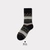 Wool Super Thick Retro Terry Socks Ethnic Wind And Snowflake Winter Warm Home Socks Floor Socks Sleep Socks