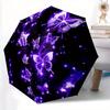 1pc Butterfly Purple Automatic Open/close, All-Season Portable Folding Umbrella for Friends, Travel, Everyday Yy250812204