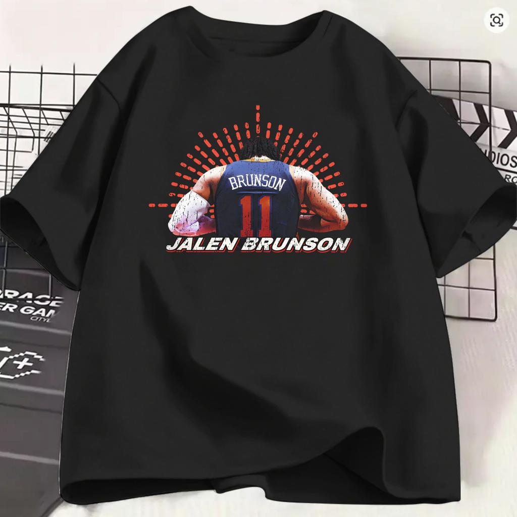 Unisexs Tshirt Jalen Brunson Funny 100 Cotton Tee Shirt Short Sleeve T Shirt Crewneck Clothing Gift