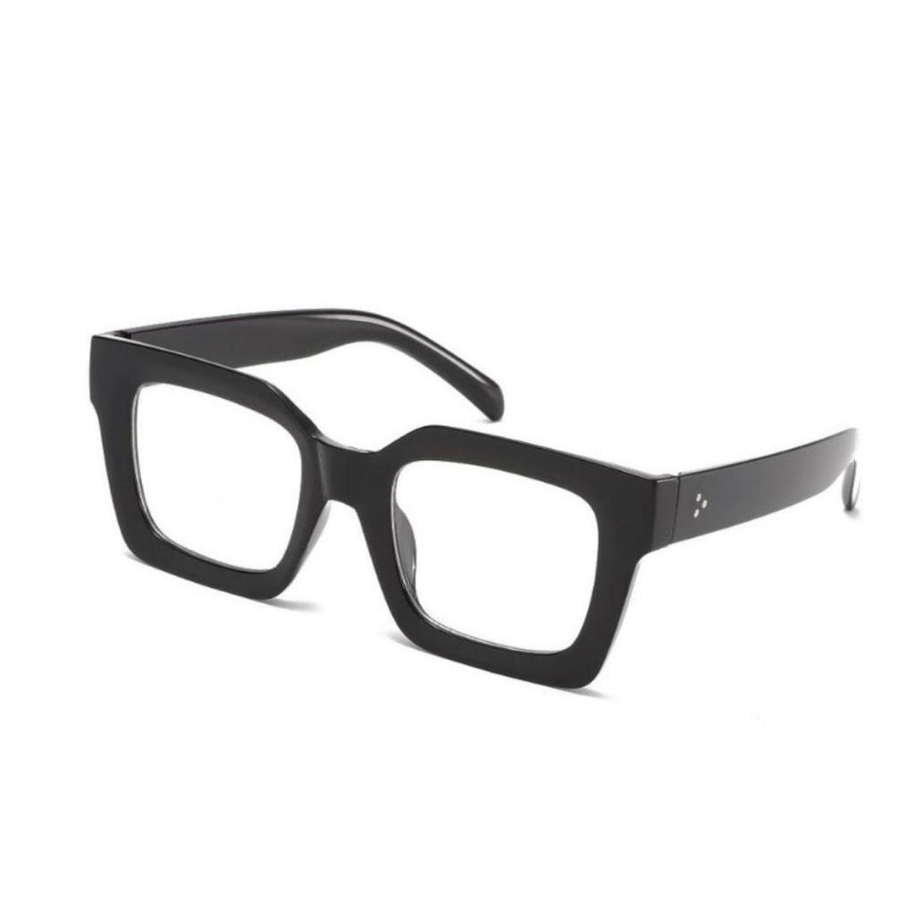 2025 Retro Square Rivet Eyeglasses for Men & Women - Anti-Blue Light Fashion Frames with Flat Lenses