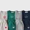 Spring & Autumn Kids' Casual Letter Sweater Set: Comfortable Round Neck Two-Piece for Boys & Girls