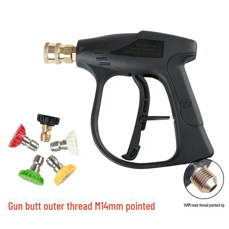 Fan-Shaped High-Pressure Car Wash Spray Gun with Aluminum Valve Core for Cleaning