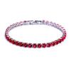 2022 New Fashion Free Shipping Copper Alloy Gold Plated 4MM Cubic Zirconia CZ Diamond Charm Tennis Bracelet for Women