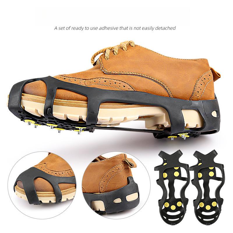 Nine-tooth Anti-skid Crampons Outdoor Climbing Mud Alloy Anti-skid Gripping Crampons Shoe Cover Anti-drop Foot Cover
