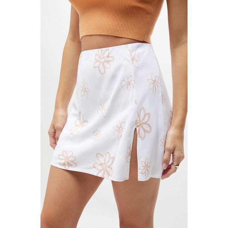 

Young Adult Soft Light Export USA Short Skirt Export Cotton Silk White S