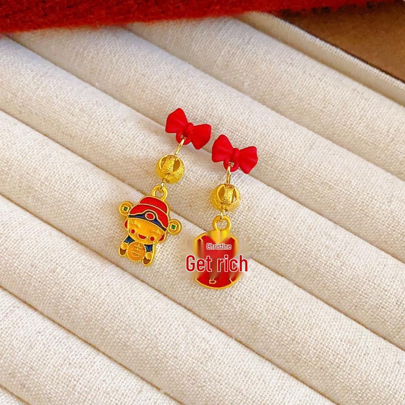 Silberne Nadel Tropfenöl Rote Perlen Ohrstecker - Eleganter & Vielseitiger Schmuck für Damen