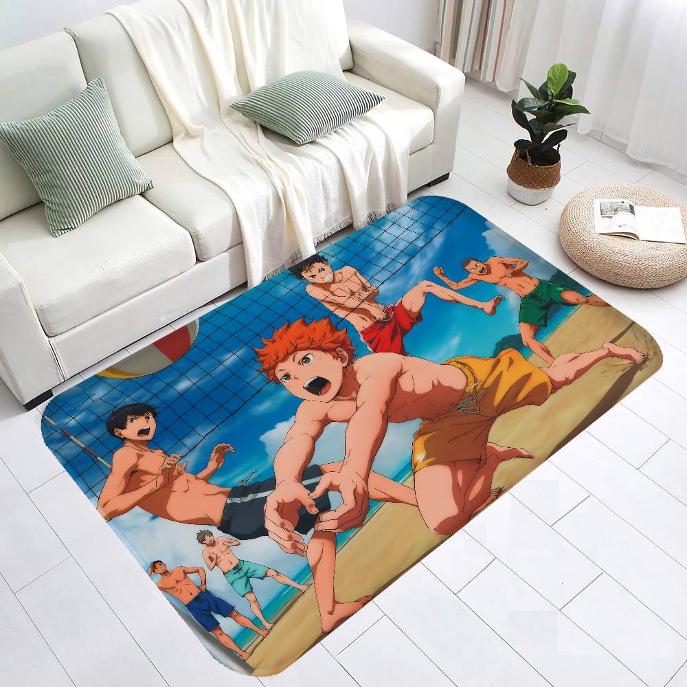 Haikyuu Anime Kitchen Mat Washable Non-Slip Living Room Sofa Chairs Area Mat Kitchen Toilet Rug