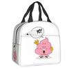 Custom Arare Arale Purple Dr Slump Resuable Lunch Box for Women Multifunction Cooler Thermal Food Insulated Lunch Bag Student