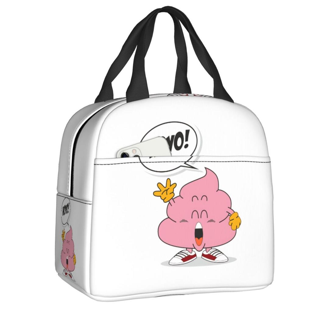 Custom Arare Arale Purple Dr Slump Resuable Lunch Box for Women Multifunction Cooler Thermal Food Insulated Lunch Bag Student