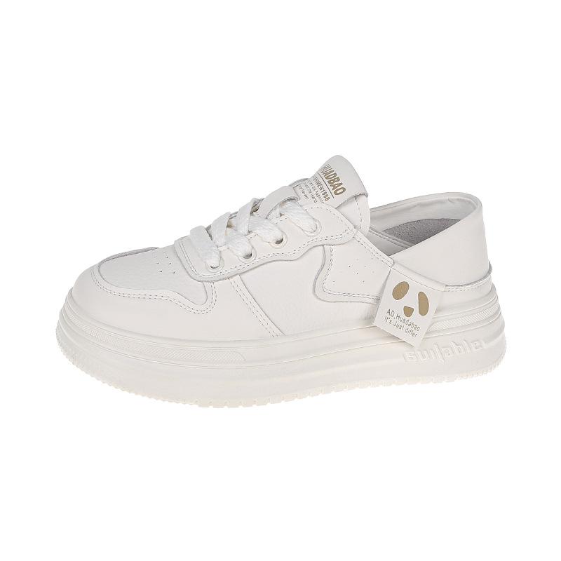 

Internet celebrities thick-soled heightening little white shoes women s new spring and autumn two wear women s shoes casual fashion flat baseplate sho 35