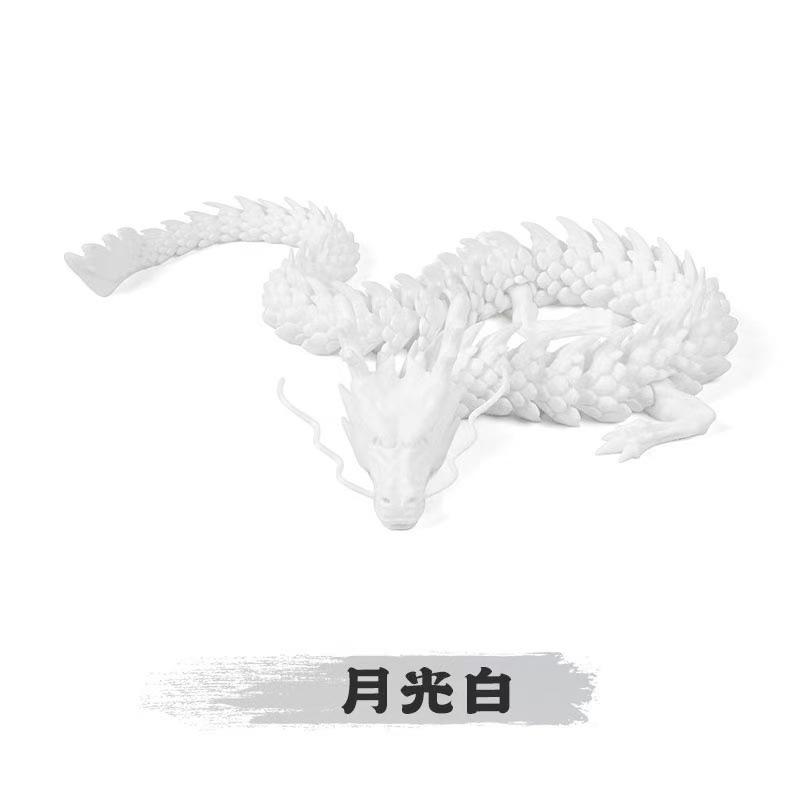 

3D Printing Chinese Dragon Ornaments Toy Handmade Crafts Dragon Egg Chinese Model Creative Gift білий