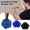 Storage Rack 103 Holes Open Design Easy Access Secure Bit Holder Organizer Impact-resistant Tool Rack