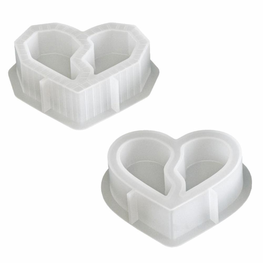 Two Grid DIY Silicone Mold Creative Candle Cup Molds Unique Candlestick Mold  Home Decor