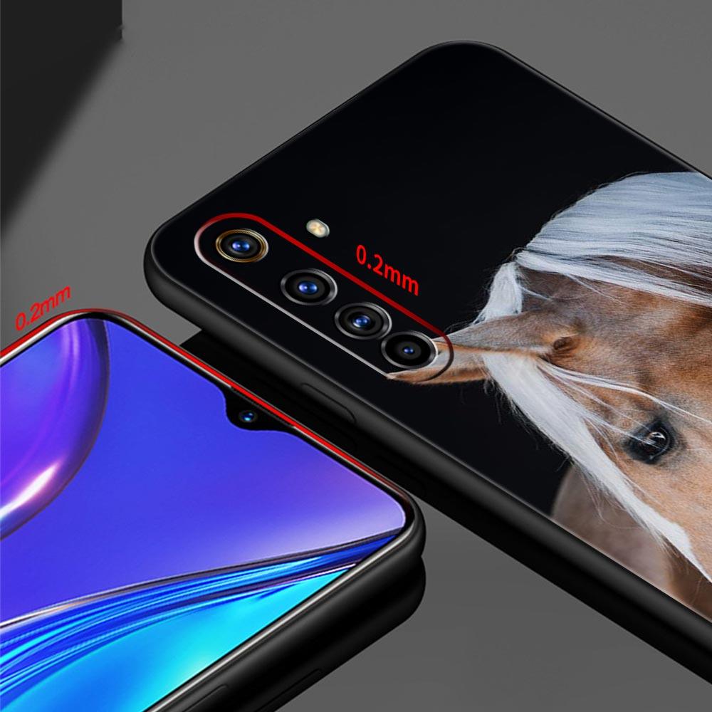 Animal Horse Soft TPU For Realme 13 12 11 10 9 Pro Plus GT3 GT2 C21 C25 C35 C53 C55 C67 Pro 5G Phone Case Cover Fundas Capas Bag