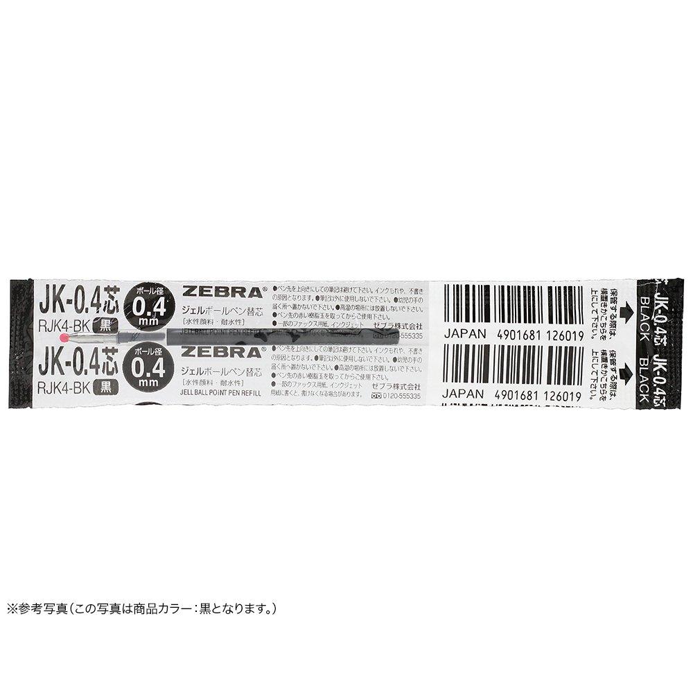 Zebra Gel Ballpoint Pen Refills, Multi-Color Multi-Function, JK-0.4 Lead, Red, 10-Pack, B-RJK4-R