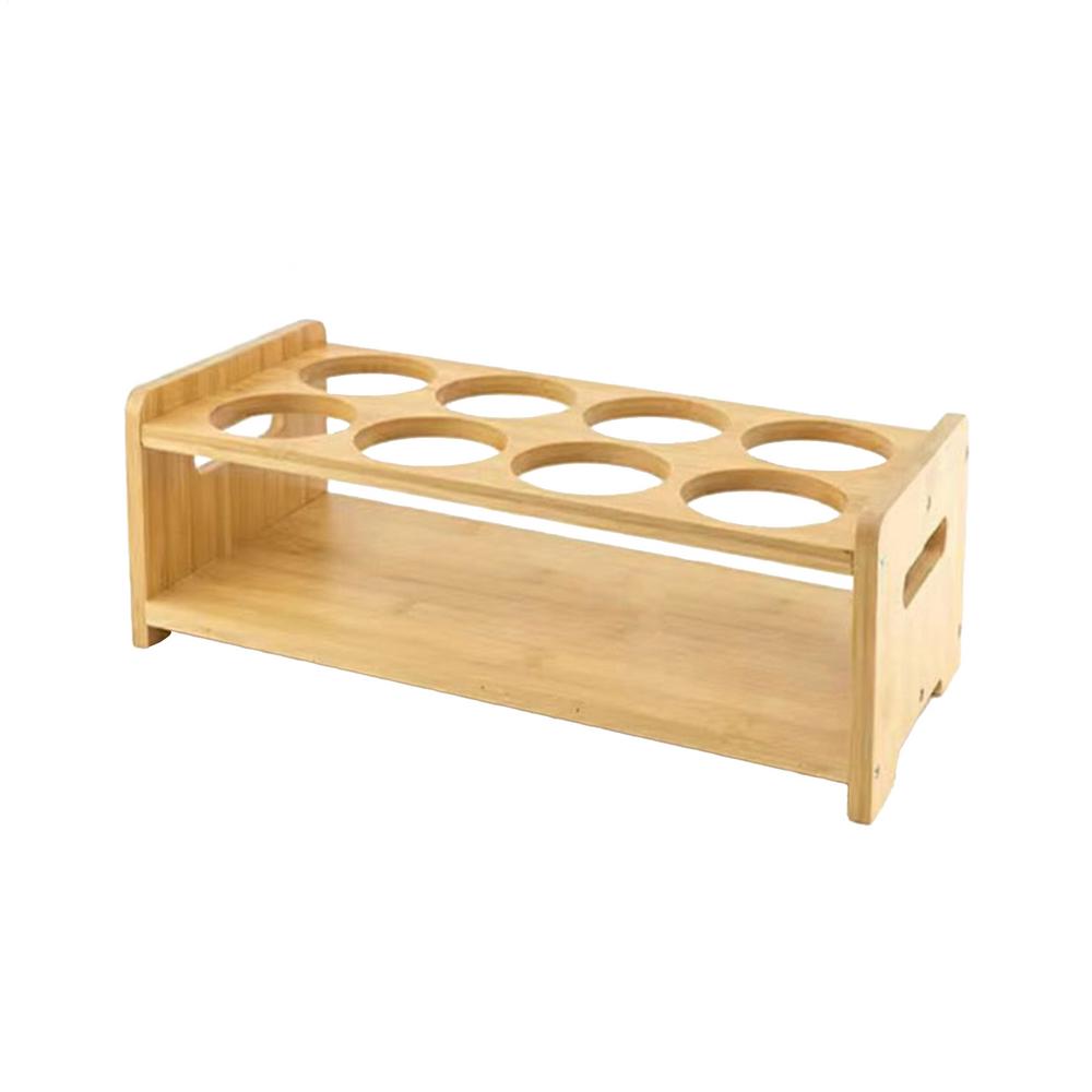 Seasoning Holder Wooden Kitchen Seasoning Bottle Organizer Rack Space Saving Seasoning Bottle Stand For Oil Vinegar Bottle