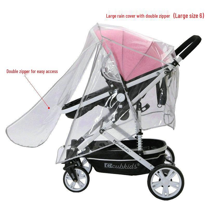 Universal Windproof Stroller Canopy: Baby Rain and Sun Shield Cover