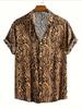 Leopard Print | Casual Shirt for Men New | Comfortable And Breathable Summer Thin Style | Slim Fit Men'S Micro-Elastic Wrinkle-Resistant