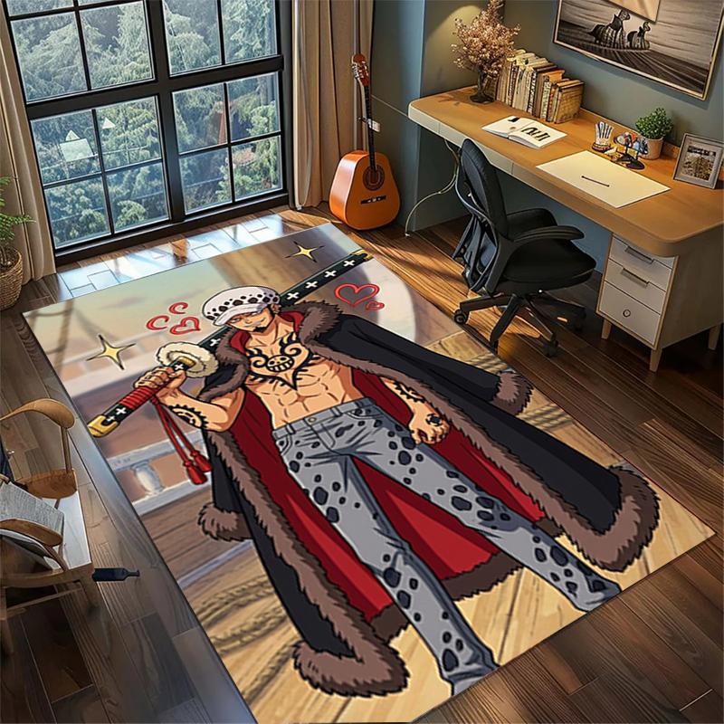 

Large Area Non Slip ONE PIECE Rug Washable Floor Mat Carpet Gamer Room Home Decor kwq22 60x90cm