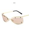 Women's sunglasses, punk style metal personality street photography, fashionable driving beach sunglasses