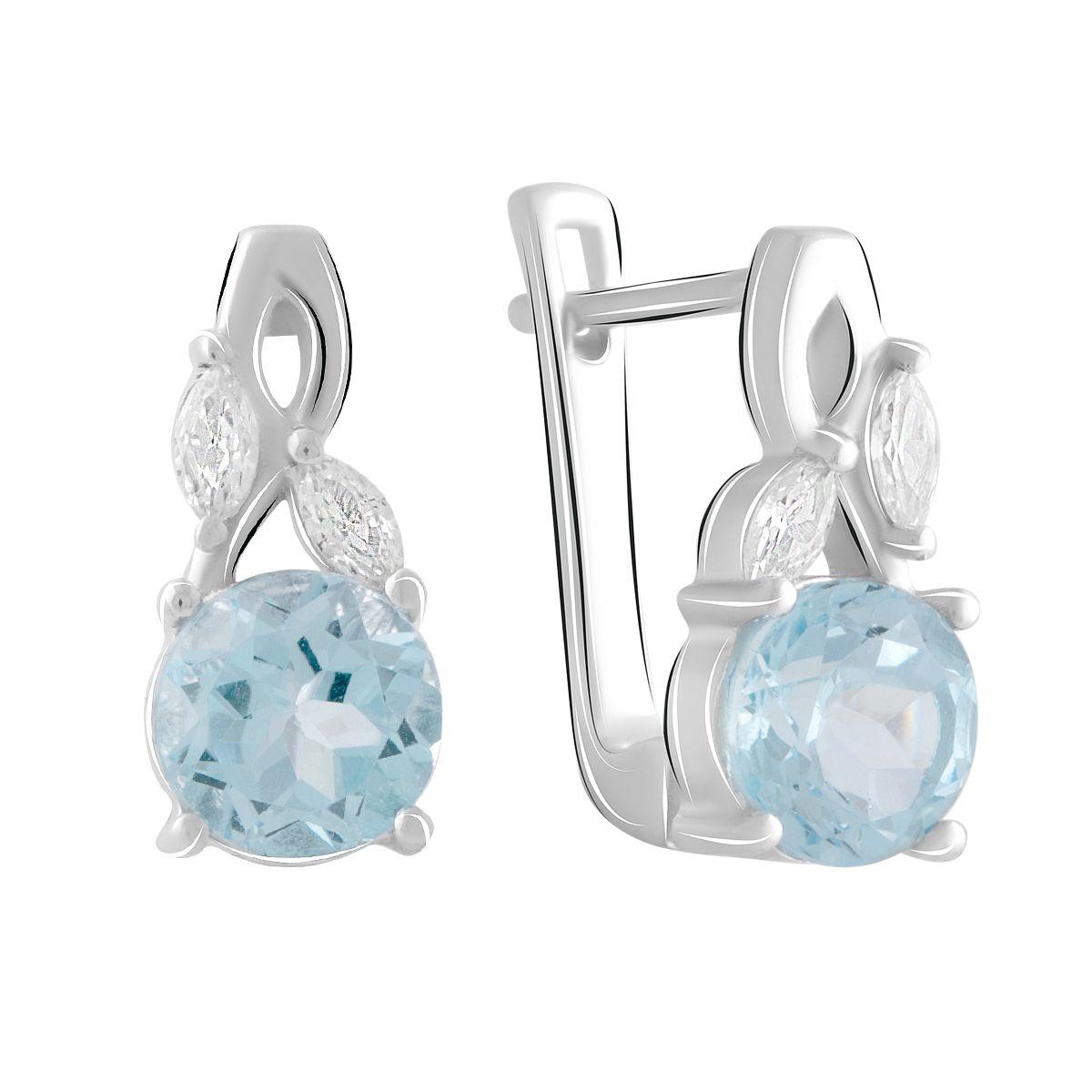 

Срібна каблучка з натуральним топазом 2.813ct (2018735) небо синє світло кольору