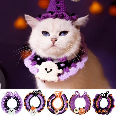 Dog Clothing Cat Collar Cats Clothing Christmas Pet Scarf Collar Christmas Cute Sweet Pet Decor Bow Cat Costume Cats Accessories