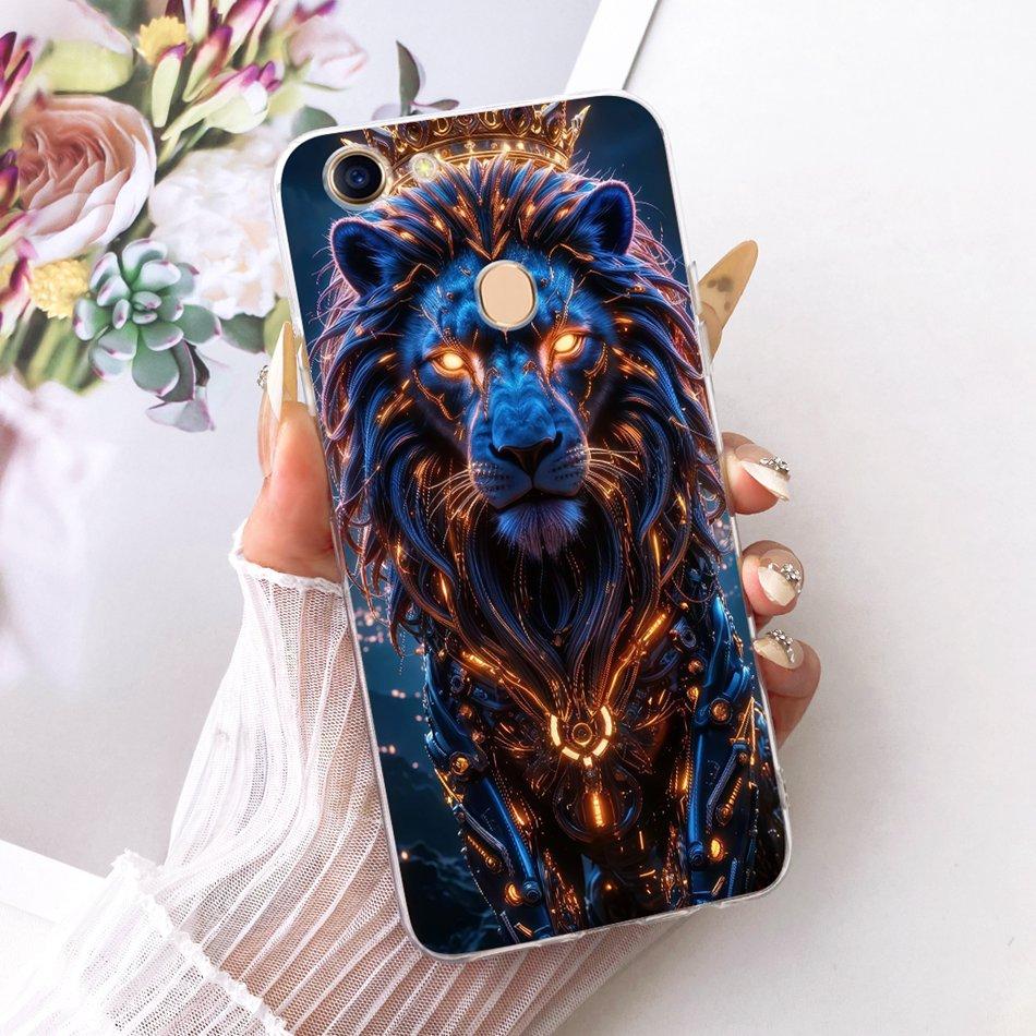 For OPPO F5 F7 Cool Dragon Tiger Pattern Phone Case For Oppo F7 F 5 F5 Youth Soft Silicone TPU Cases