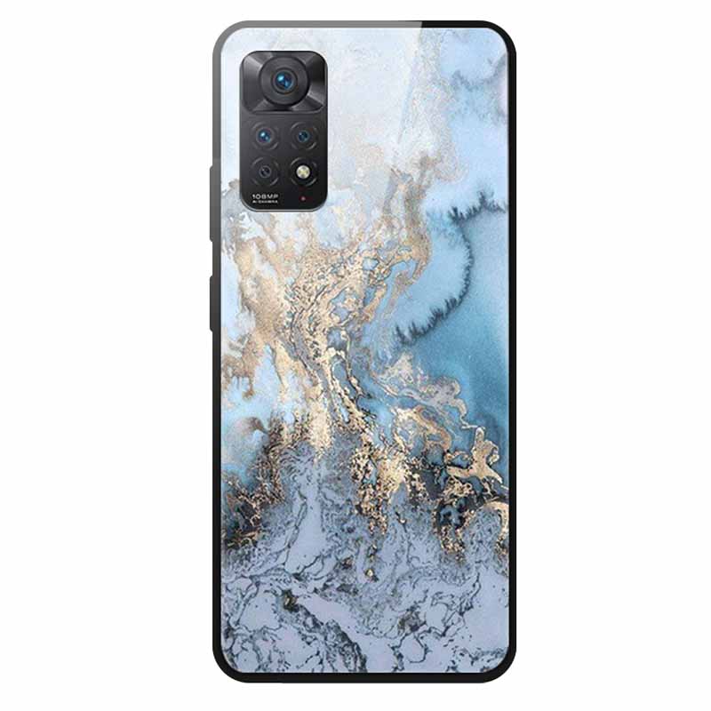 Tempered Glass Case For Xiaomi Redmi Note 12 Pro 4G Case Hard Glass Back Cover For Redmi Note 12 Pro 4G Phone Case Soft Bumper