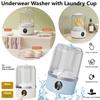 New Wireless Washing Machine Portable Underwear Cleaner 1L Mini Socks Washing Machine Dehydratable Bucket Automatic Laundry Cup