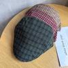 Korean Style Thin Patterned Beret Hat For Women With Sunblock And Airflow For Spring Season