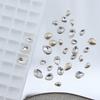 Nail Art Jewelry Mixed Transparent Pointed Bottom Diamond Burst Flash Big Crooked Heart Butterfly White Diamond Nail Art Jewelry