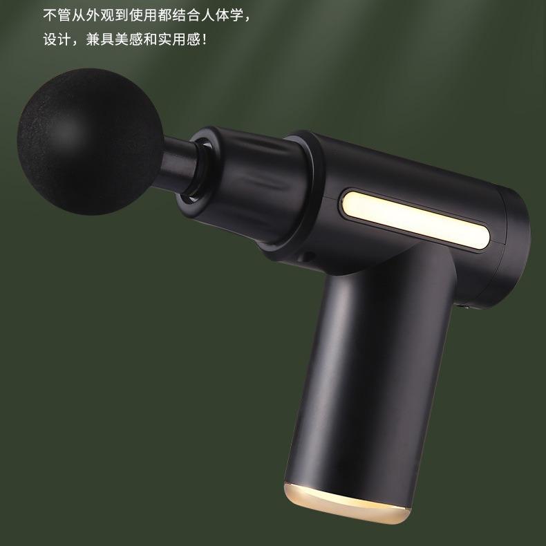 Mini Massage Gun Diepe Spier Trillingen Relief Pijn Relax Fitnessapparatuur Ruisonderdrukking Ontwerp 4 Massage Heads Massager