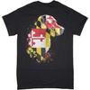 Men's Officially Licensed Maryland Flag with Labrador Retriever Design T-Shirt