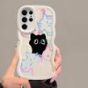 Cartoon Cute Cat Soft Phone Cover Case for Samsung Galaxy S20 FE S23 Plus S25 S24 A25 S21 A26 S22 Ultra A24 A36 A55 A54 A35 A34