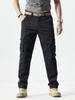 Men's Slim Fit Straight Leg Cargo Pants - Versatile Multi-Pocket Casual Wear