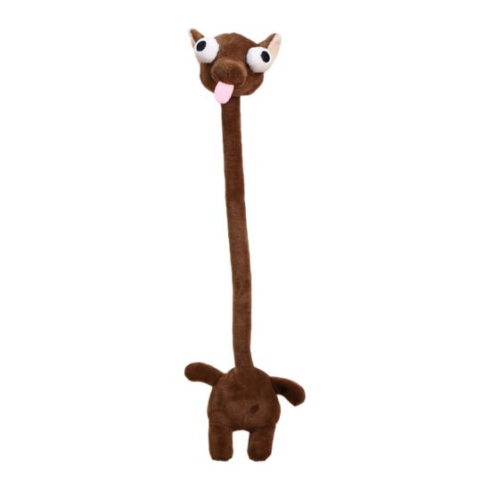 Long Neck Animal Plush Keychain Cute Monkey Tiger Chick Doll for Bags Backpacks Cute Big-Eye Design Funny Stress Relief Toy Birthday Gift for Kids