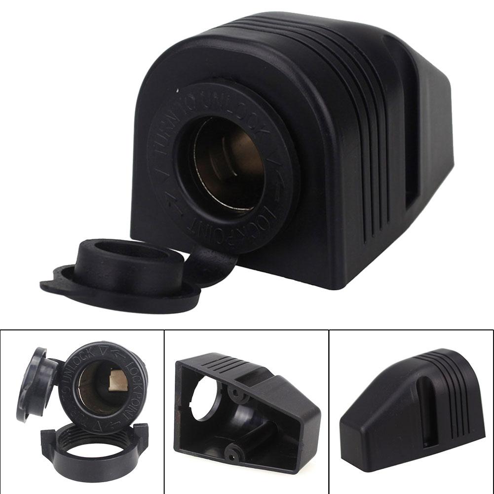 Car Cigar Lighter Socket 12V/24V Surface Power Plug Waterproof USB Charger Socket Car Power Adapter for Boat Yacht RV Camper